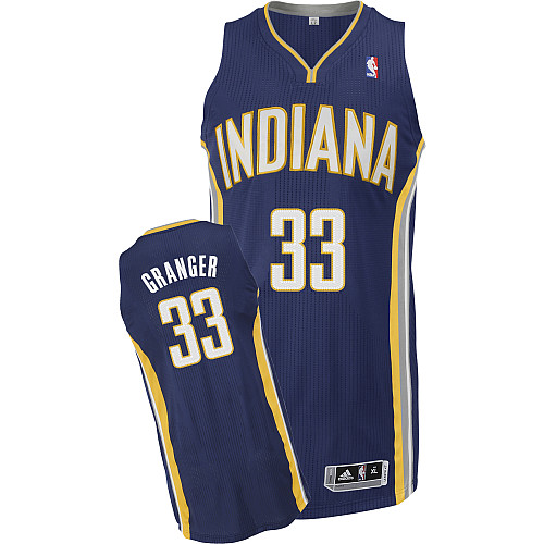 NBA Indiana Pacers 33 Danny Granger Blue Authentic Jersey